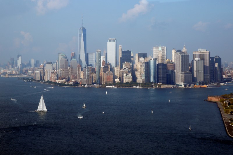 © Reuters. The city view shows Manhattan