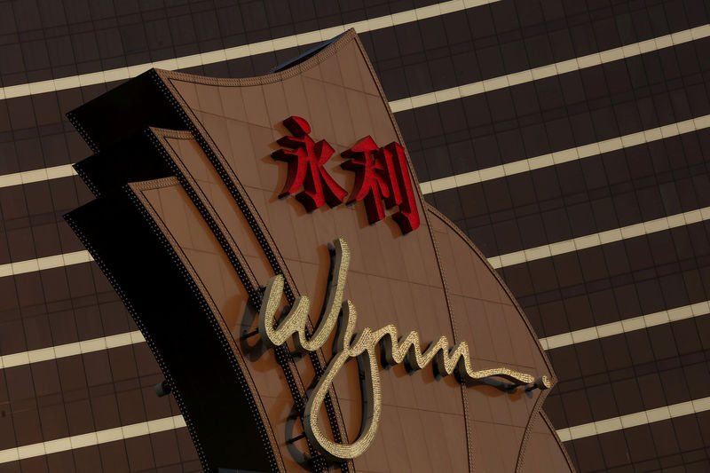 © Reuters. FILE PHOTO: A general view of Wynn Macau resort in Macau