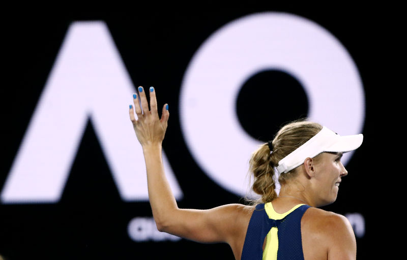 © Reuters. Suárez Navarro pierde ante Wozniacki y se despide del Abierto de Australia