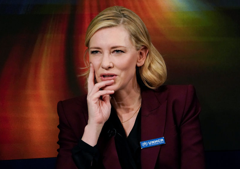 © Reuters. Cate Blanchett, Goodwill Ambassador, United Nations High Commissioner for Refugees (UNHCR),  attends the World Economic Forum (WEF) annual meeting in Davos