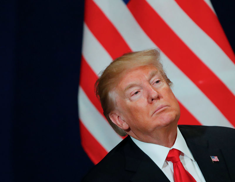 © Reuters. Presidente dos Estados Unidos, Donald Trump, durante Fórum Econômico Mundial em Davos, na Suíça