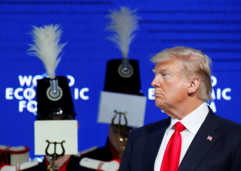 © Reuters. U.S. President Donald Trump attends the World Economic Forum (WEF) annual meeting in Davos