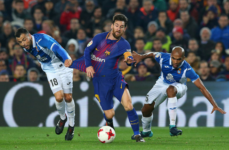 © Reuters. Spanish King's Cup - Quarters Final Second Leg - FC Barcelona vs Espanyol