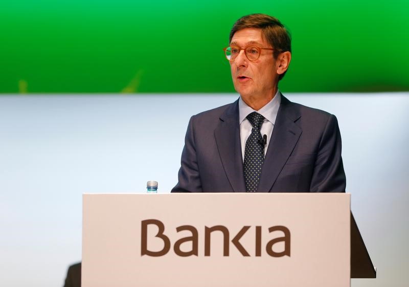 © Reuters. Bankia mantiene dividendo por acción tras absorción de BMN