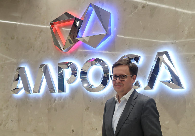 © Reuters. Russia's diamond producer Alrosa head of sales, Agureev poses during Reuters interview in Moscow