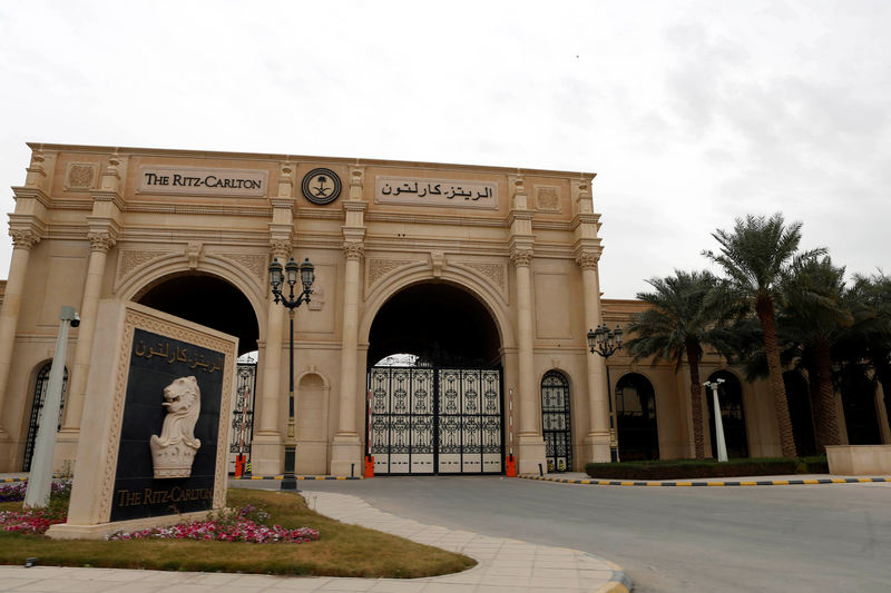 © Reuters. Visão geral do hotel Ritz-Carlton de Riad, Arábia Saudita