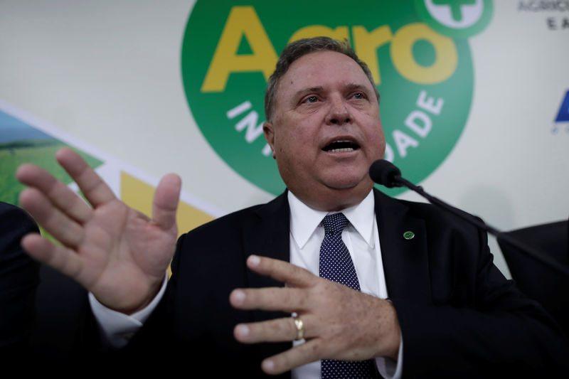 © Reuters. Ministro da Agricultura, Blairo Maggi, durante evento em Brasília