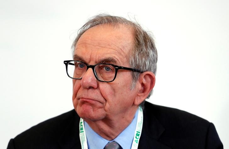 © Reuters. Italian Finance Minister Pier Carlo Padoan is seen during a meeting in Rome