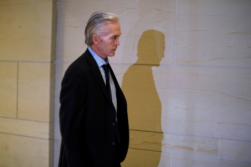 © Reuters. U.S. Rep. Trey Gowdy (R-SC) walks out of a closed meeting of the House Intelligence Committee as part of the panel’s probe into Russia's tampering in the 2016 US presidential election in Washington