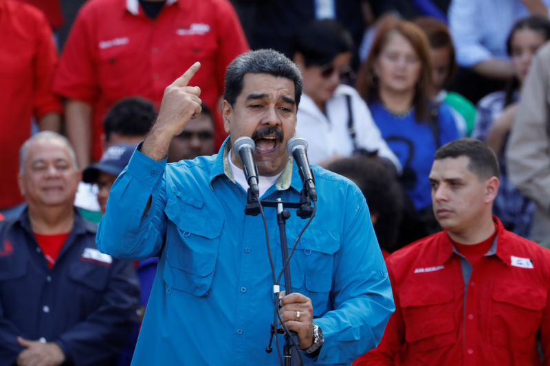 © Reuters. Maduro faz discurso em Caracas