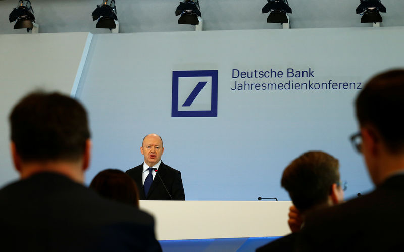 © Reuters. Deutsche Bank annual news conference in Frankfurt