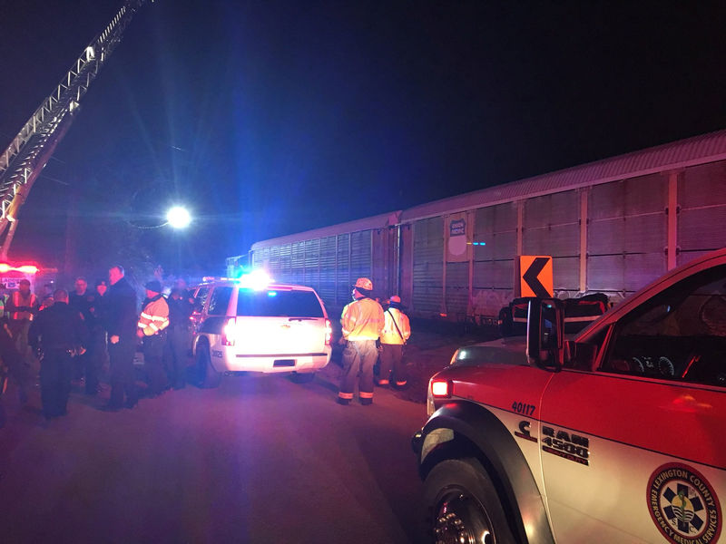 © Reuters. مقتل اثنين وإصابة 50 في تصادم قطارين في أمريكا