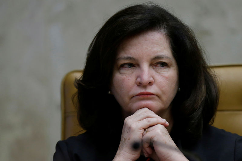 © Reuters. Procuradora-geral da República, Raquel Dodge, durante cerimônia no Supremo Tribunal Federal