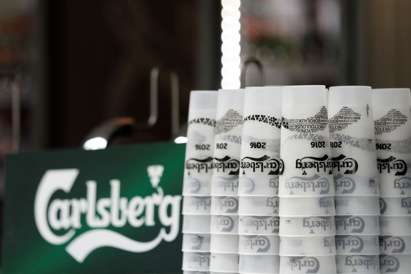 © Reuters. CARLSBERG: LA RUSSIE A PESÉ SUR LE BÉNÉFICE EN 2017