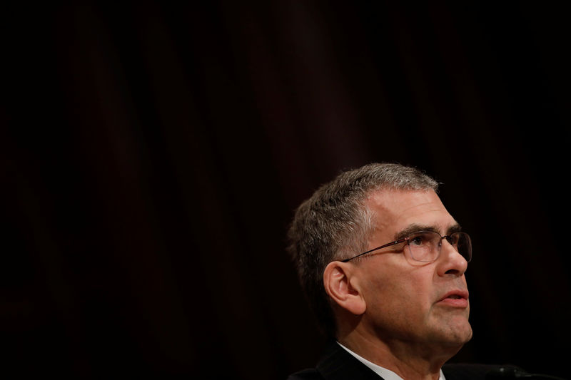 © Reuters. Marvin Goodfriend, nominee to join the Federal Reserve Board of Governors, speaks during a Senate Banking Committee hearing on Capitol Hill in Washington