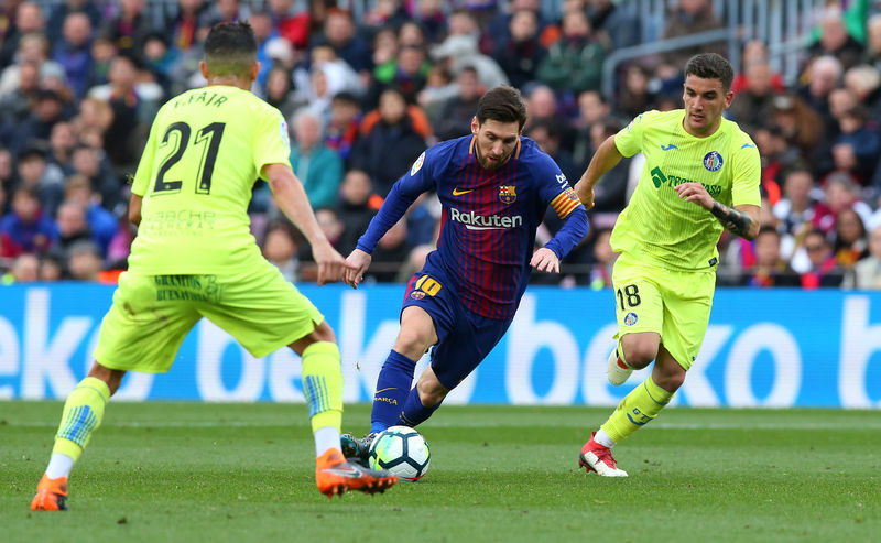 © Reuters. El Barça empata 0-0 en casa con el Getafe