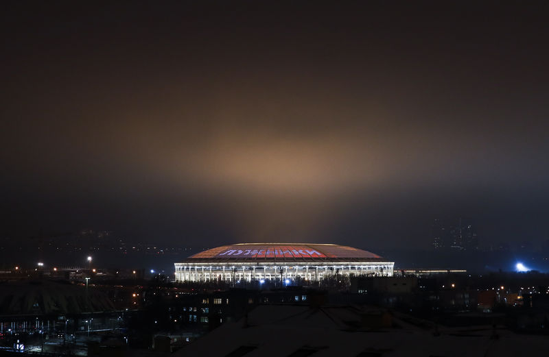 © Reuters. Vista do estádio de Luzhniki, em Moscou, que receberá jogos da Copa do Mundo da Rússia