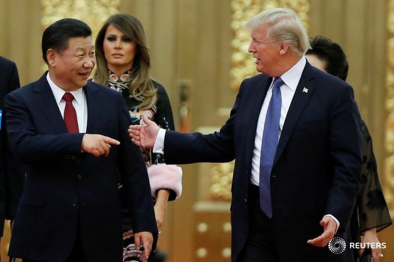 © Reuters. Trump dice que "es genial" que presidente chino Xi extienda su mandato "de por vida"