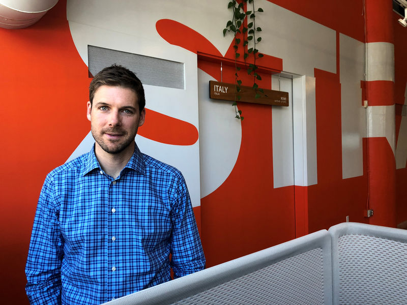 © Reuters. CEO do Strava James Quarles na sede da empresa em San Francisco