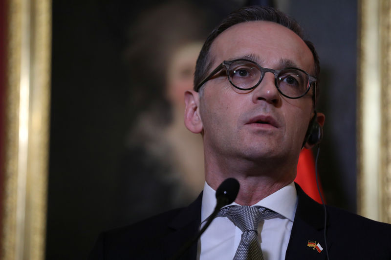 © Reuters. Ministro das Relações Exteriores da Alemanha, Heiko Maas, em Varsóvia, na Polônia