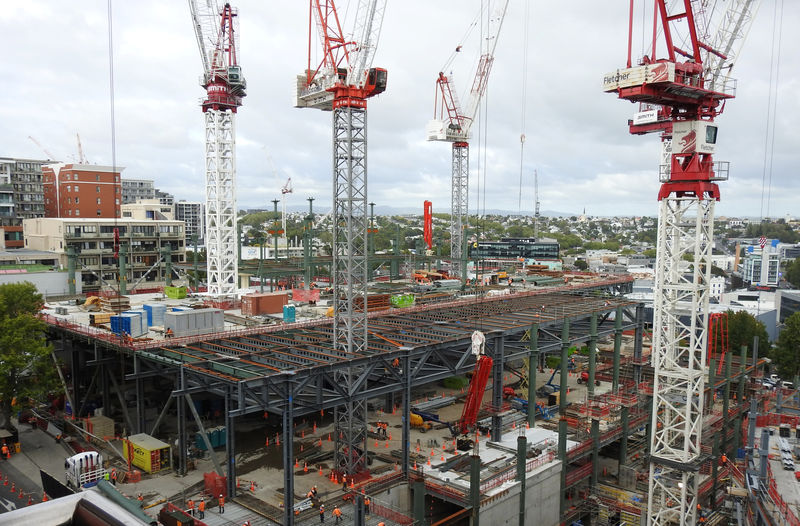 © Reuters. The New Zealand International Convention Centre is seen in Auckland