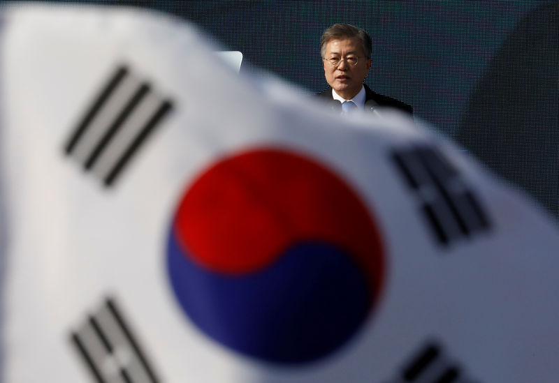 © Reuters. Presidente da Coreia do Sul, Moon Jae-in, em Seul