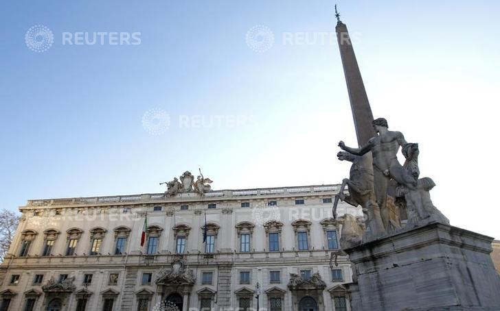 © Reuters. Sede della Consulta a Roma