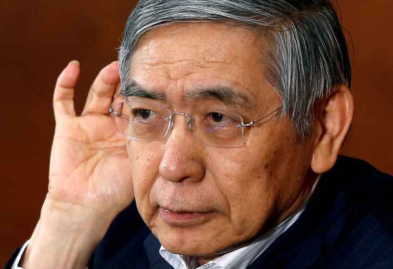 © Reuters. FILE PHOTO - Bank of Japan Governor Haruhiko Kuroda attends a news conference at the BOJ headquarters in Tokyo