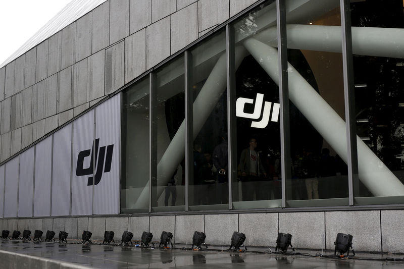© Reuters. FILE PHOTO - DJI's first flagship store is pictured in Shenzhen, Guangdong province, China