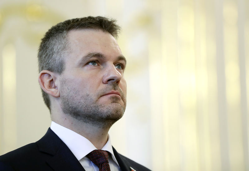 © Reuters. Il neo-premier slovacco Peter Pellegrini