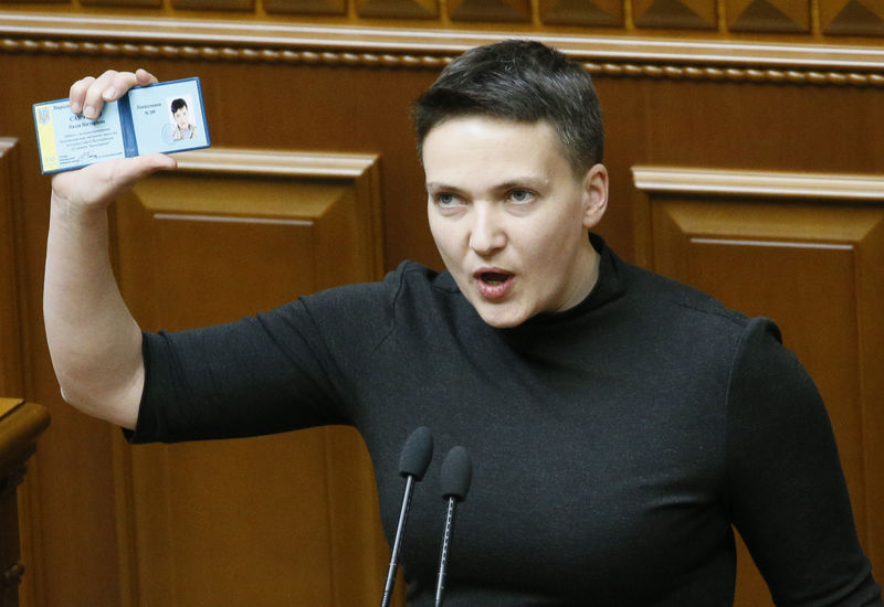 © Reuters. أوكرانيا تعتقل بطلة الحرب ناديا سافتشينكو بتهمة التخطيط لانقلاب