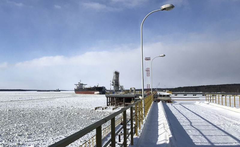© Reuters. Российский порт Приморск на Балтийском море
