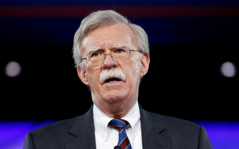 © Reuters. FILE PHOTO: Former U.S. Ambassador to the United Nations John Bolton speaks at the Conservative Political Action Conference (CPAC) in Oxon Hill, Maryland