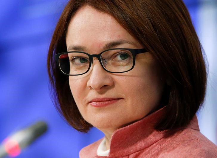 © Reuters. Глава ЦБР Эльвира Набиуллина на пресс-конференции в Москве
