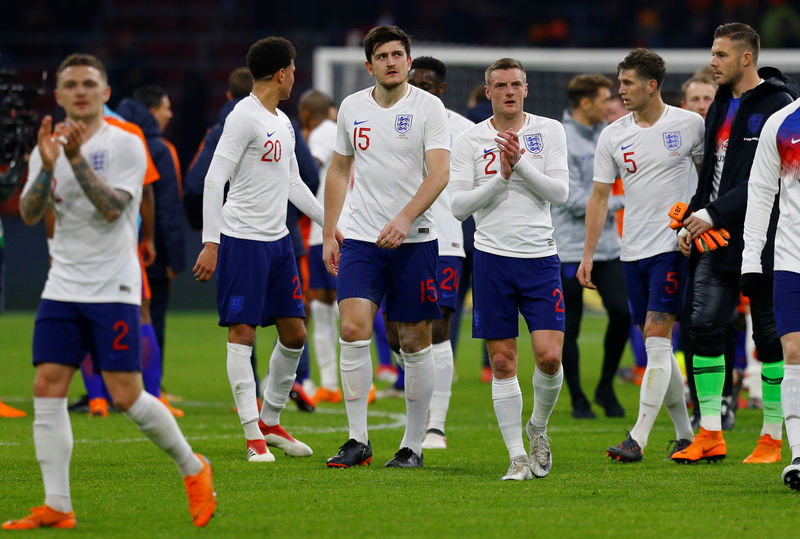 © Reuters. انجلترا تحقق أول انتصار على هولندا منذ 22 عاما