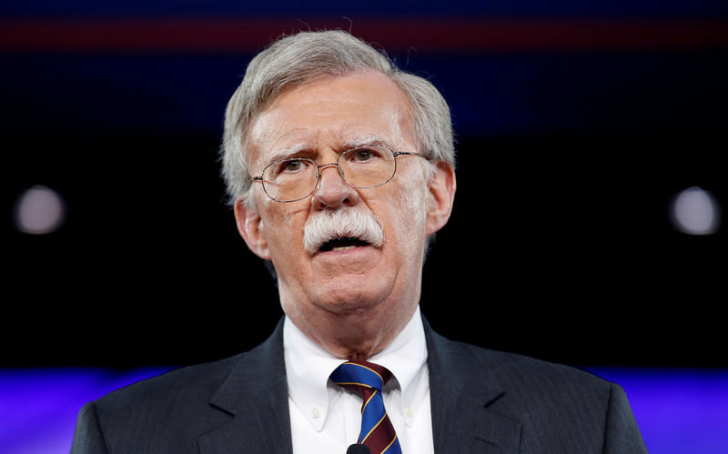 © Reuters. FILE PHOTO:  John Bolton speaks at the Conservative Political Action Conference (CPAC) in Oxon Hill, Maryland