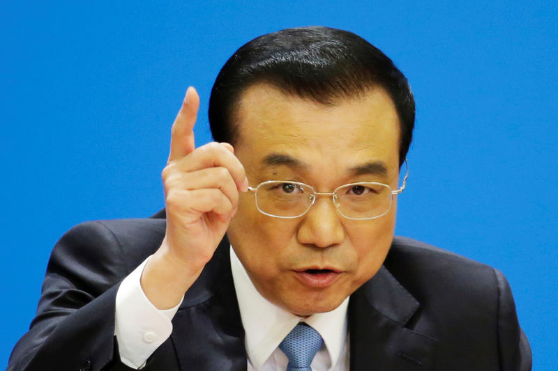 © Reuters. Primeiro-ministro chinês, Li Keqiang, durante coletiva de imprensa em Pequim