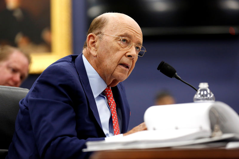 © Reuters. U.S. Secretary of Commerce Wilbur Ross testifies to the House Appropriations Commerce, Justice, Science, and Related Agencies Subcommittee on Capitol Hill in Washington