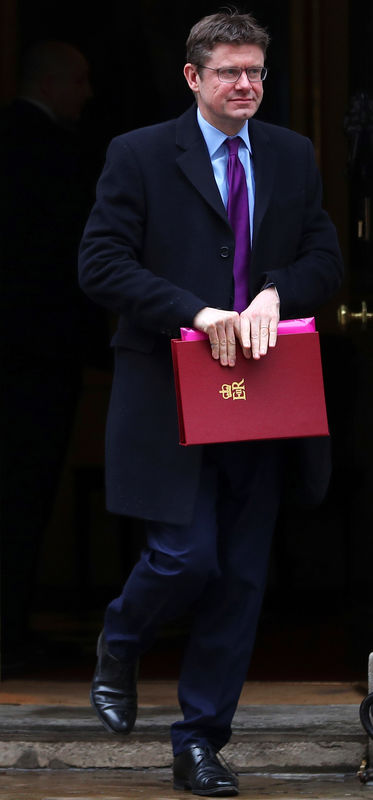 © Reuters. Britain's Secretary of State for Business Greg Clark leaves 10 Downing Street in London