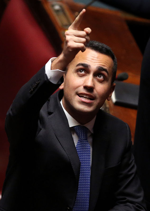 © Reuters. Il leader di M5s, Luigi Di Maio