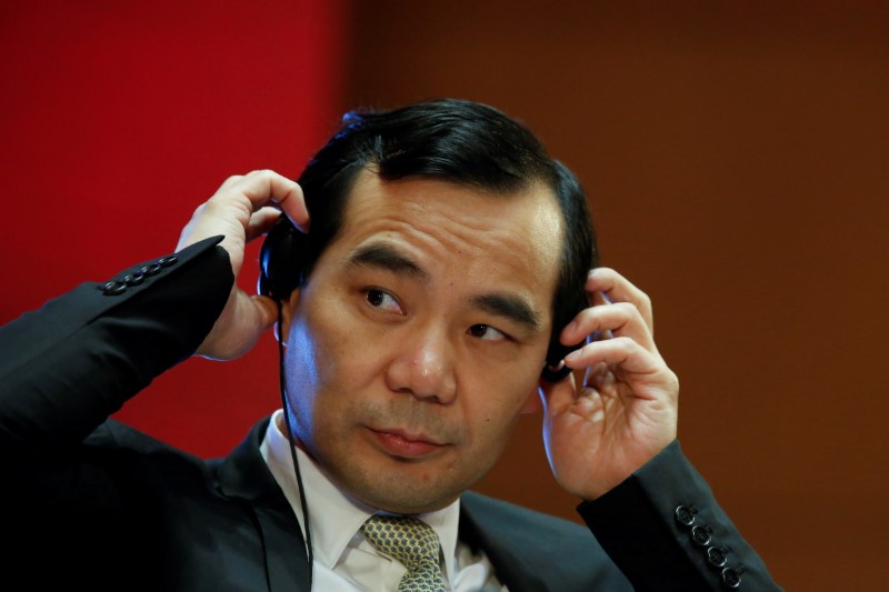 © Reuters. FILE PHOTO: Chairman of Anbang Insurance Group Wu Xiaohui attends the China Development Forum in Beijing