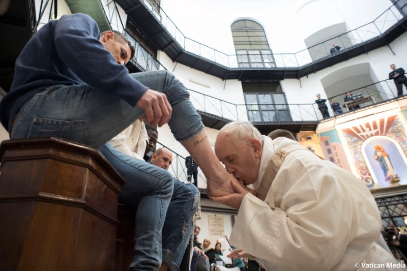 © Reuters. البابا فرنسيس: عقوبة الإعدام غير إنسانية ولا علاقة لها بالمسيحية