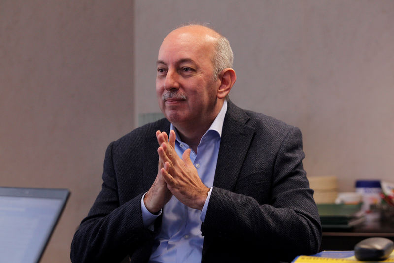 © Reuters. Chief Executive Carlos Ignacio Gallego of Nutresa speaks during a Reuters interview in Medellin