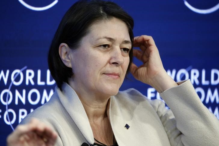 © Reuters. Bulc, EU Commissioner for Transport attends the WEF annual meeting in Davos