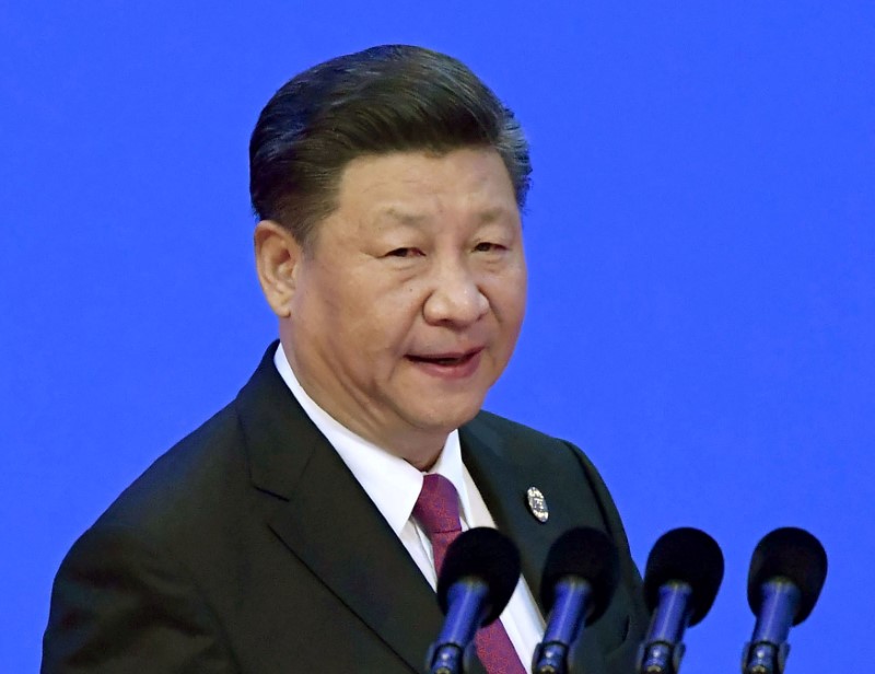 © Reuters. Presidente da China, Xi Jinping, durante discurso na província de Hainan