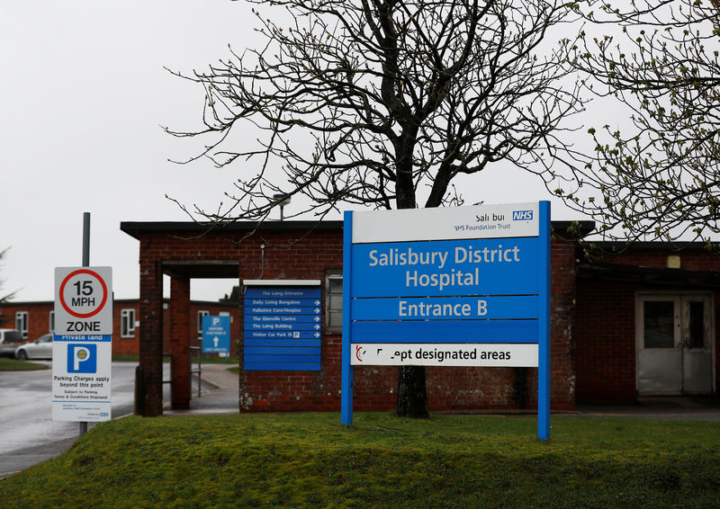 © Reuters. Salisbury District Hospital is seen after Yulia Skripal was discharged, in Salisbury