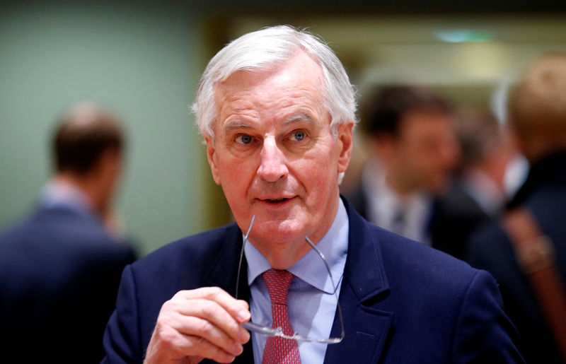 © Reuters. FILE PHOTO: EU's chief Brexit negotiator Barnier attends an EU's General Affairs Council in Brussels