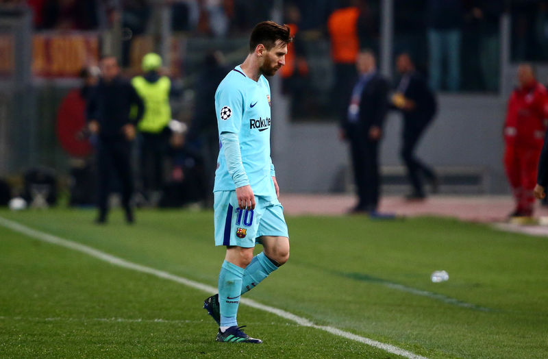 © Reuters. El Barça vuelve a centrarse en la Liga tras la humillación de Roma
