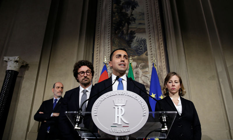 © Reuters. Consultazioni, Di Maio: mai con Berlusconi al governo