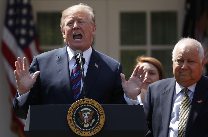 © Reuters. Trump faz discurso na Casa Branca